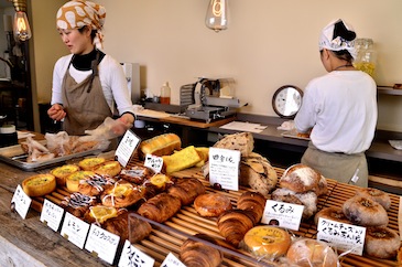 Croissants always sell out in the morning, but somehow this time there were still a few left!